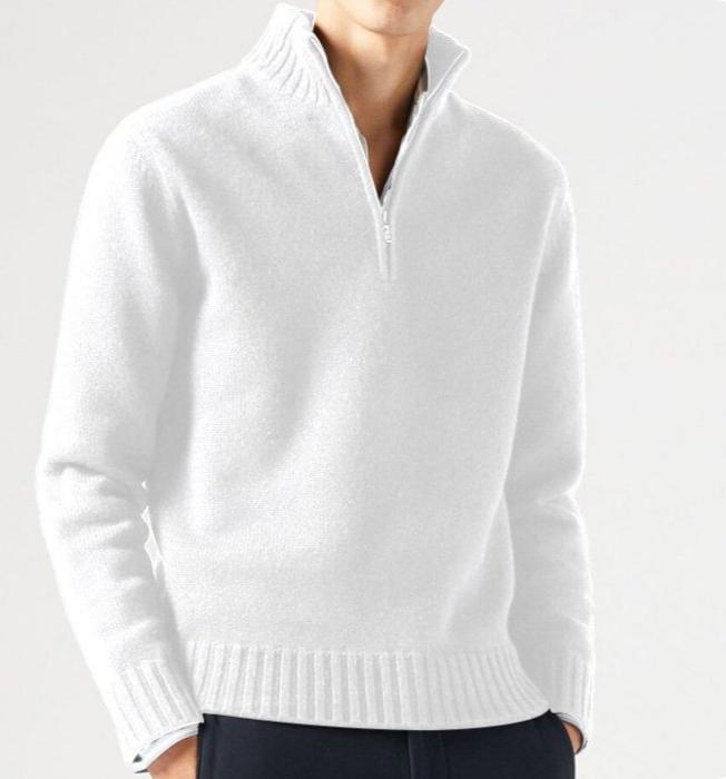 William | Pull décontracté pour homme à demi-zip stylé