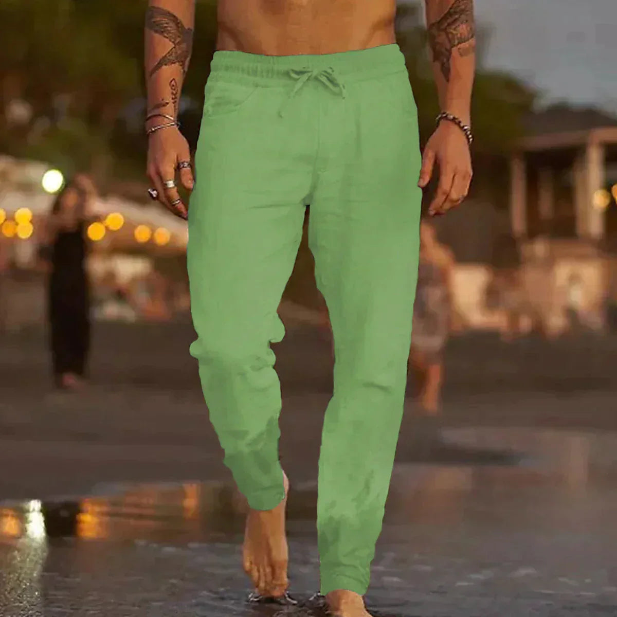 Emil - Pantalons en lin pour hommes