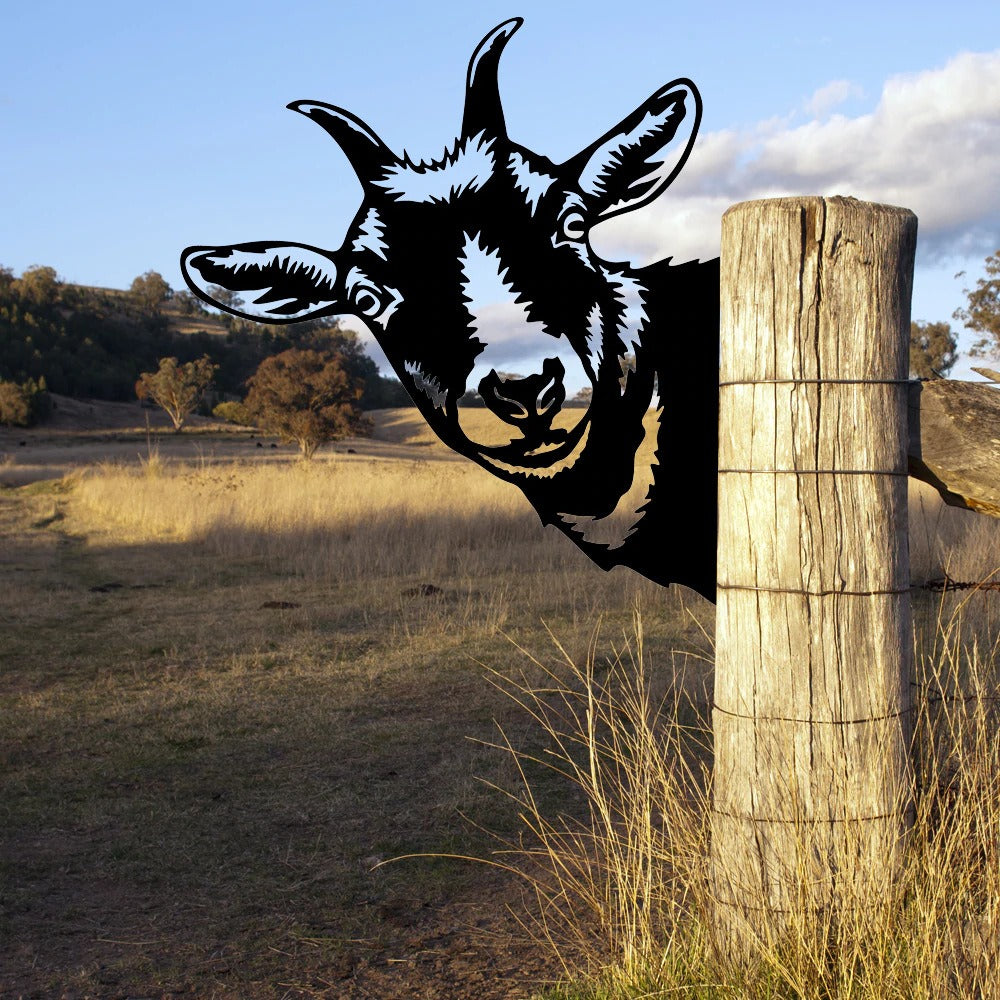 WildPost - Bordures de clôture en métal dyresilhuet