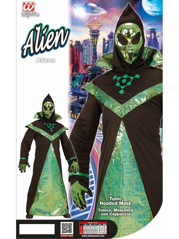 Costume d'extraterrestre vert