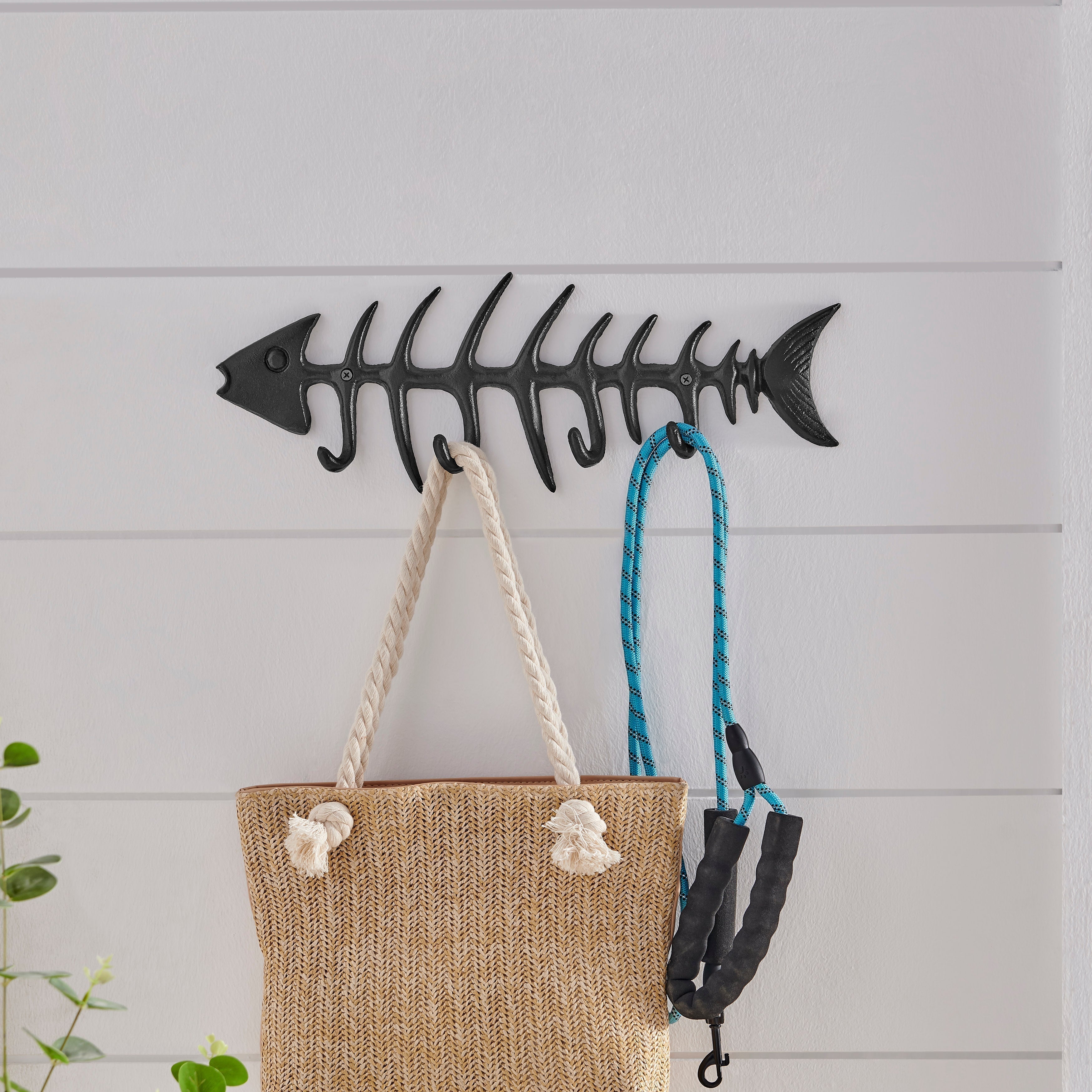 Crochet mural Fishbone – Décoration côtière élégante et fonctionnelle