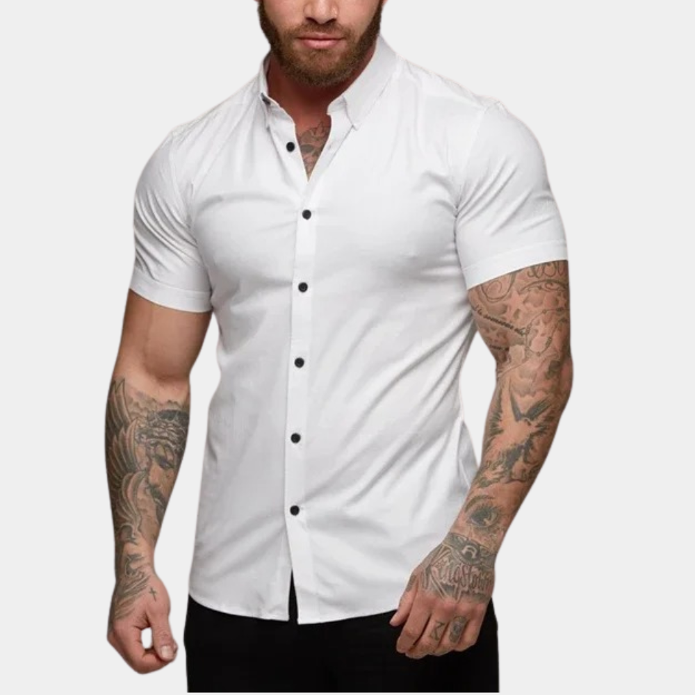 Chemise Moderne Slim Fit Lorenz à Manches Courtes