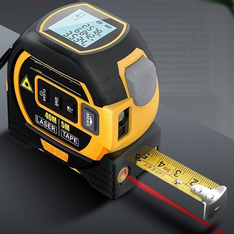 PrecisionPro – Ruban à mesurer laser numérique polyvalent 2-en-1 précis