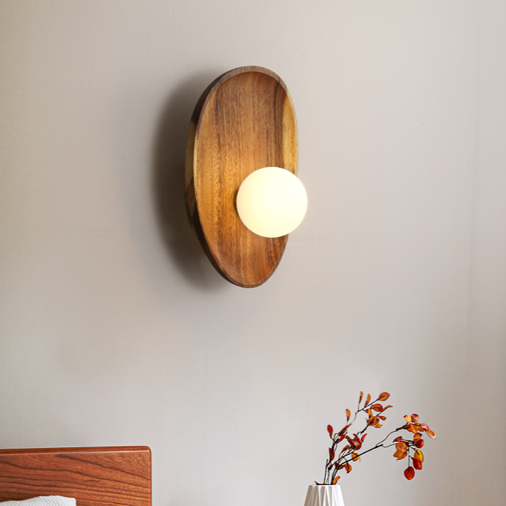 LumiWood Applique Murale en Bois Moderne - Élégance Naturelle et Atmosphère Chaleureuse