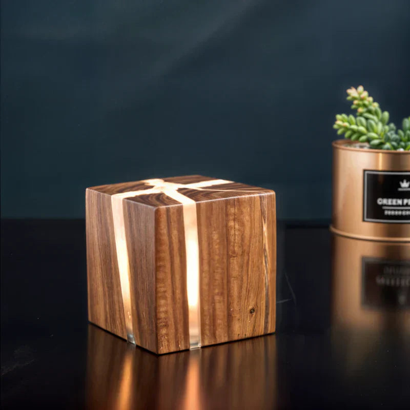 CrackLumen - Lampe de table fissurée au style rustique unique