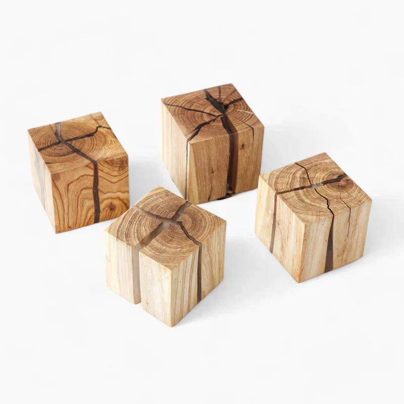 CrackLumen - Lampe de table fissurée au style rustique unique