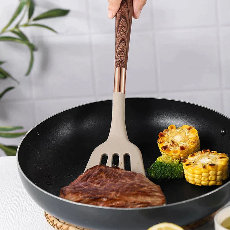 CulinaryEase - Ensemble d'ustensiles de cuisine en silicone