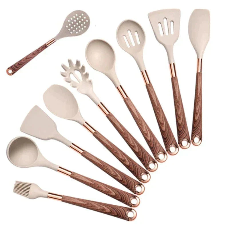 CulinaryEase - Ensemble d'ustensiles de cuisine en silicone