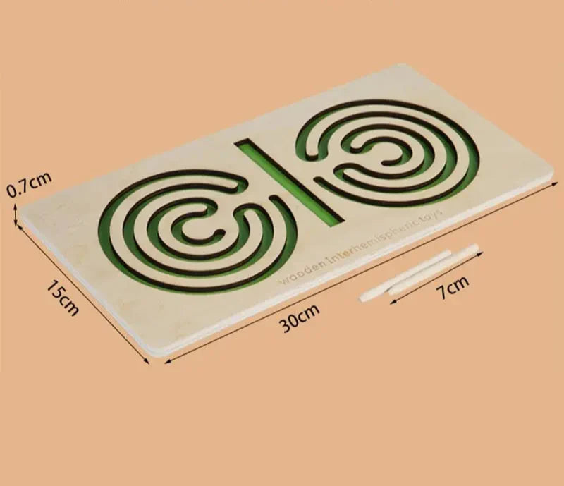 MazeMaster - Jeu de Labyrinthe Portable en Bois pour Enfants et Adultes