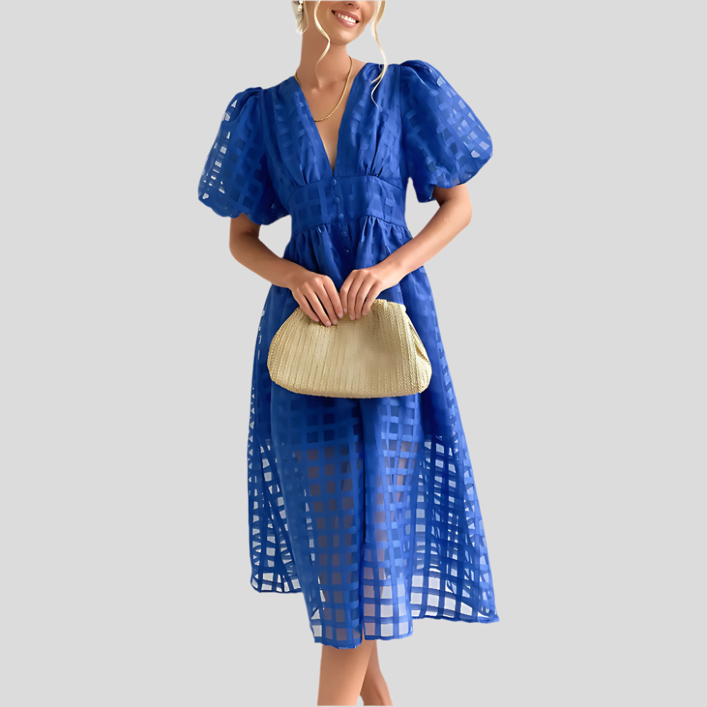 Livia – Ensemble d'été Yndefuldt avec jupe flottante et haut moulant