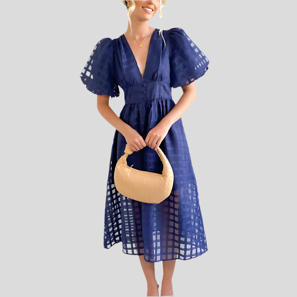 Livia – Ensemble d'été Yndefuldt avec jupe flottante et haut moulant