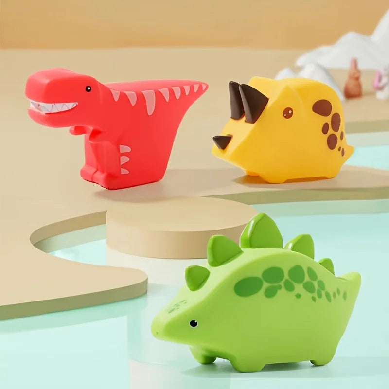 FloatSaur - Ensemble de jouets de bain avec des animaux de bande dessinée et des dinosaures