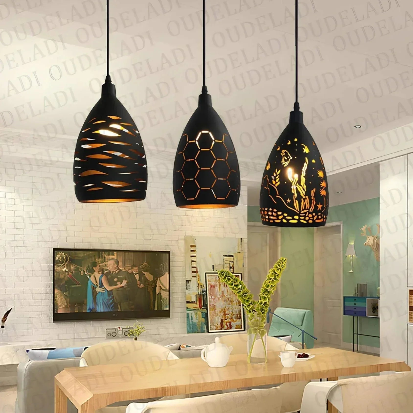 Suspension Industrielle en AcierLume – Élégance Brutale pour Décoration Moderne