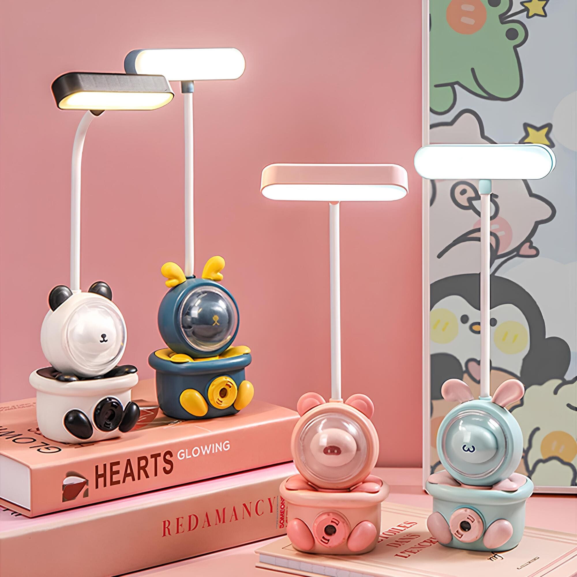 Lampe de table LED sans fil colorée et amusante pour enfants
