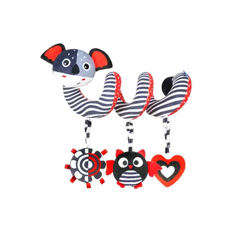 BabySpiral Comfort – Jouet d'activité doux pour siège auto et poussette