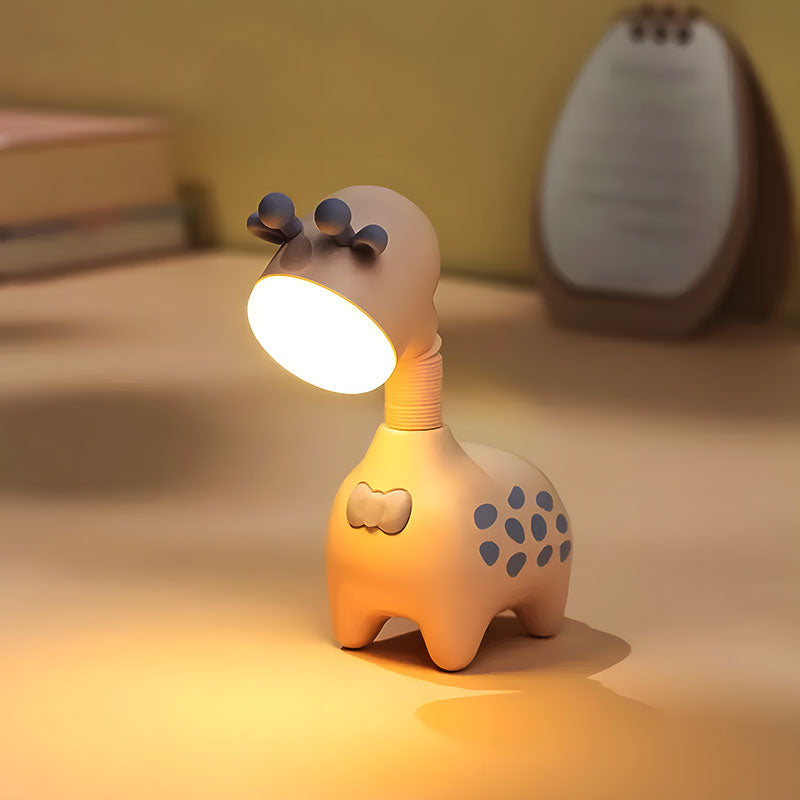 GiraLume - Lampe de table Girafformet avec un col flexible