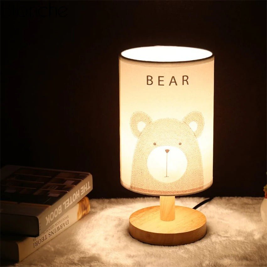 CritterGlow – Élégantes lampes de table cylindriques sur le thème des animaux
