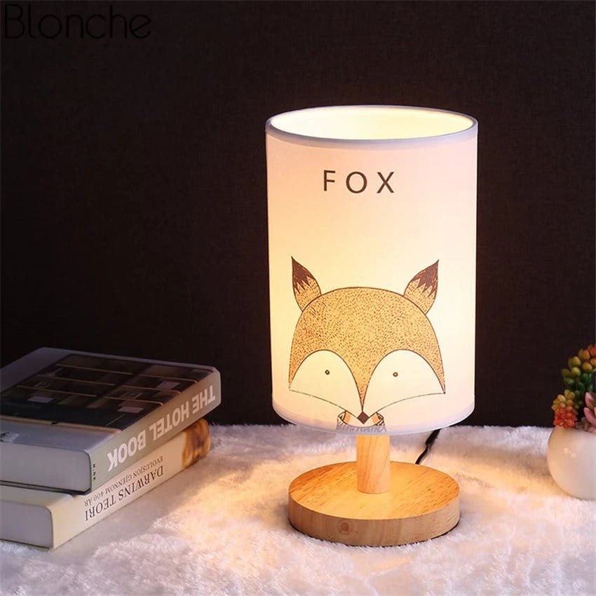 CritterGlow – Élégantes lampes de table cylindriques sur le thème des animaux