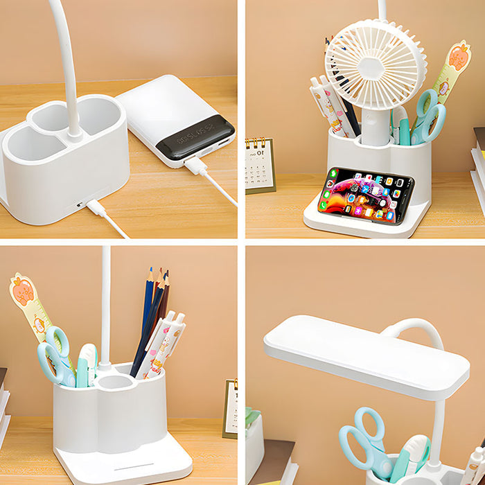 LumiHold - Lampe de bureau LED avec porte-stylo intégré