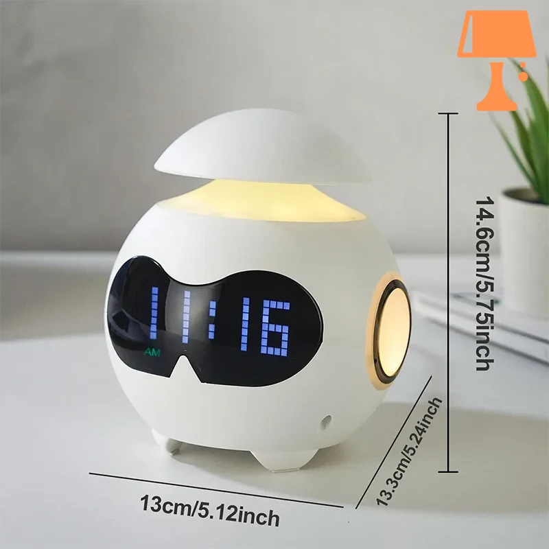 EchoGlow - Réveil multifonctionnel avec haut-parleur Bluetooth et écran LED