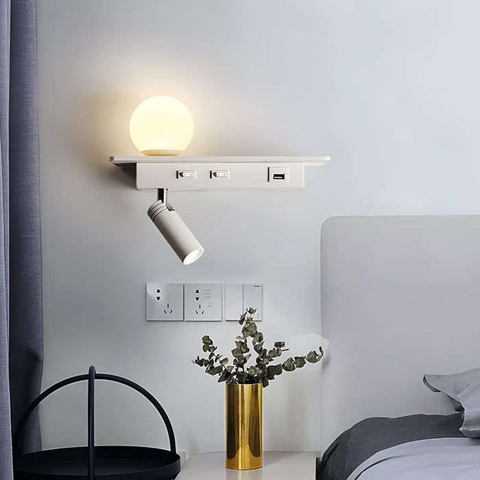GlowPort – Lampe murale USB avec lumière réglable et chargement intelligent