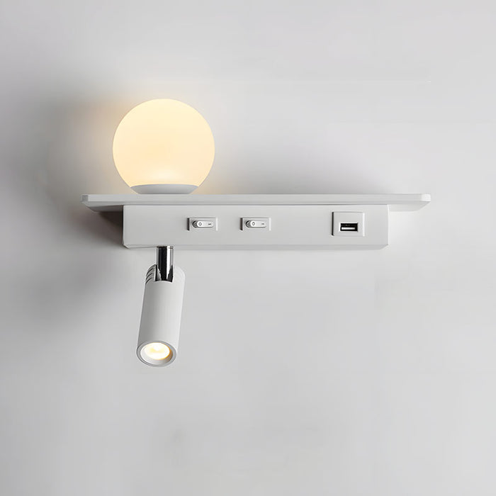 GlowPort – Lampe murale USB avec lumière réglable et chargement intelligent