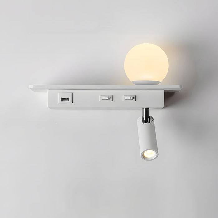 GlowPort – Lampe murale USB avec lumière réglable et chargement intelligent