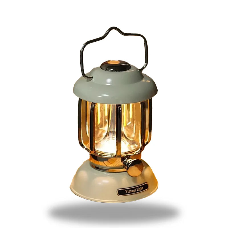LumiHeritage - Lanterne LED vintage avec cage en métal