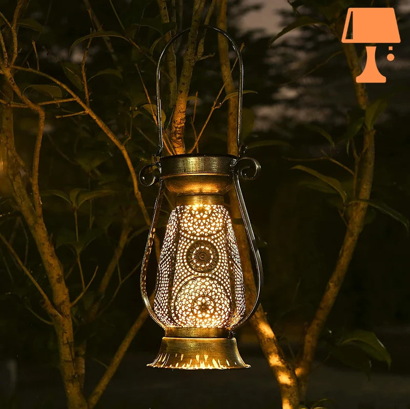 Lampadaire Ethnique MystiGlow – Ambiance Magique avec Motifs Débourrés