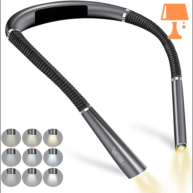FlexiGlow - Lampe de lecture à col de cygne réglable pour un éclairage de précision