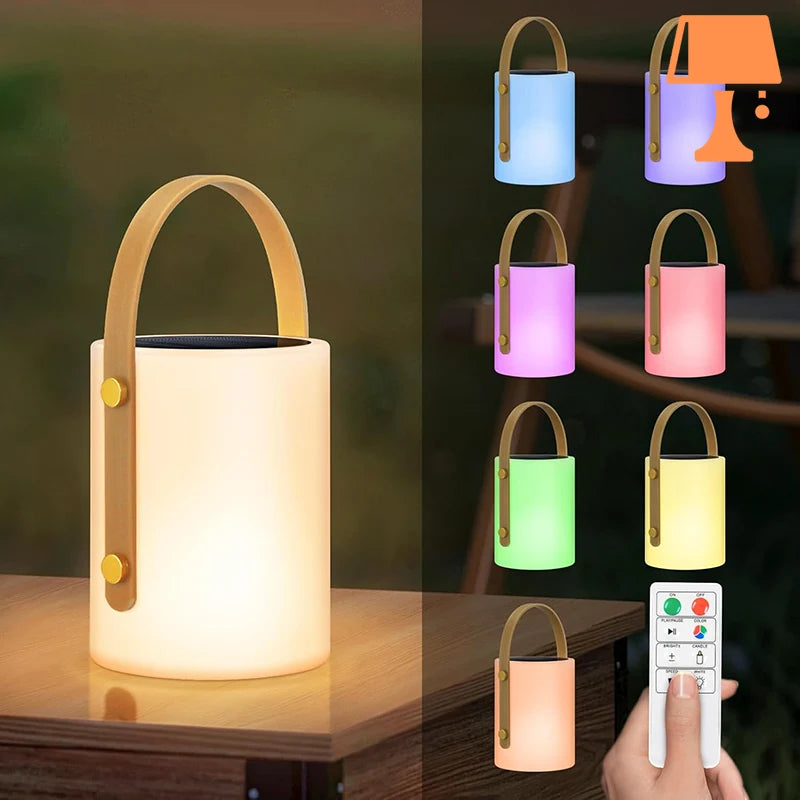 LumiBeam – Lampe LED portable au design cylindrique avec télécommande