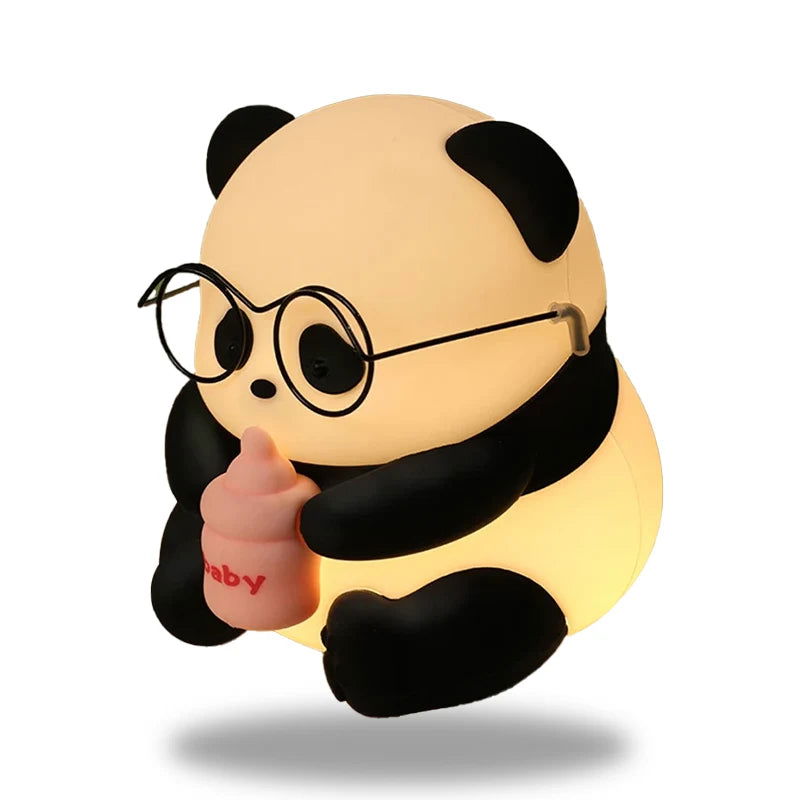 PandaGlow - Lampe de nuit panda rechargeable changeant de couleur