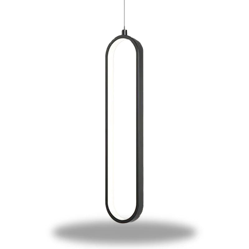 LumiOval - Pendentif élégant minimaliste pour un intérieur moderne
