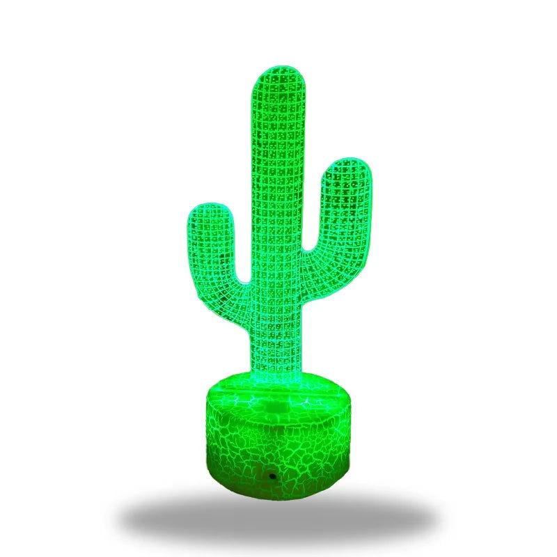 LumiCactus - Élégante lampe cactus LED changeant de couleur