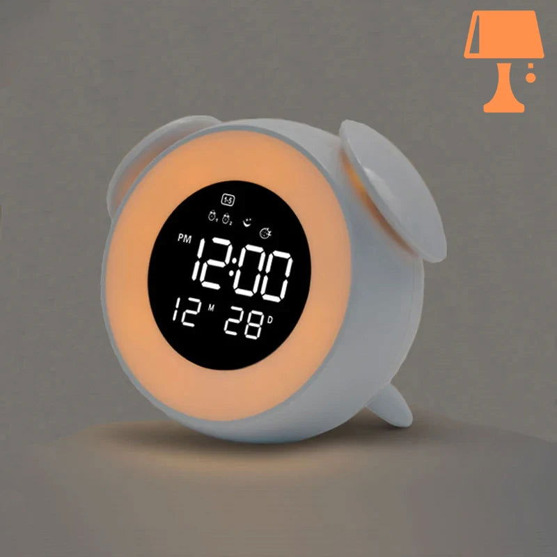 LumiTune - Réveil LED changeant de couleur avec haut-parleur Bluetooth
