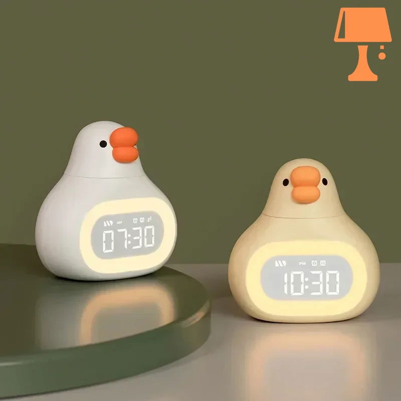 QuackTime – Réveil numérique d'oie séduisante pour un réveil joyeux