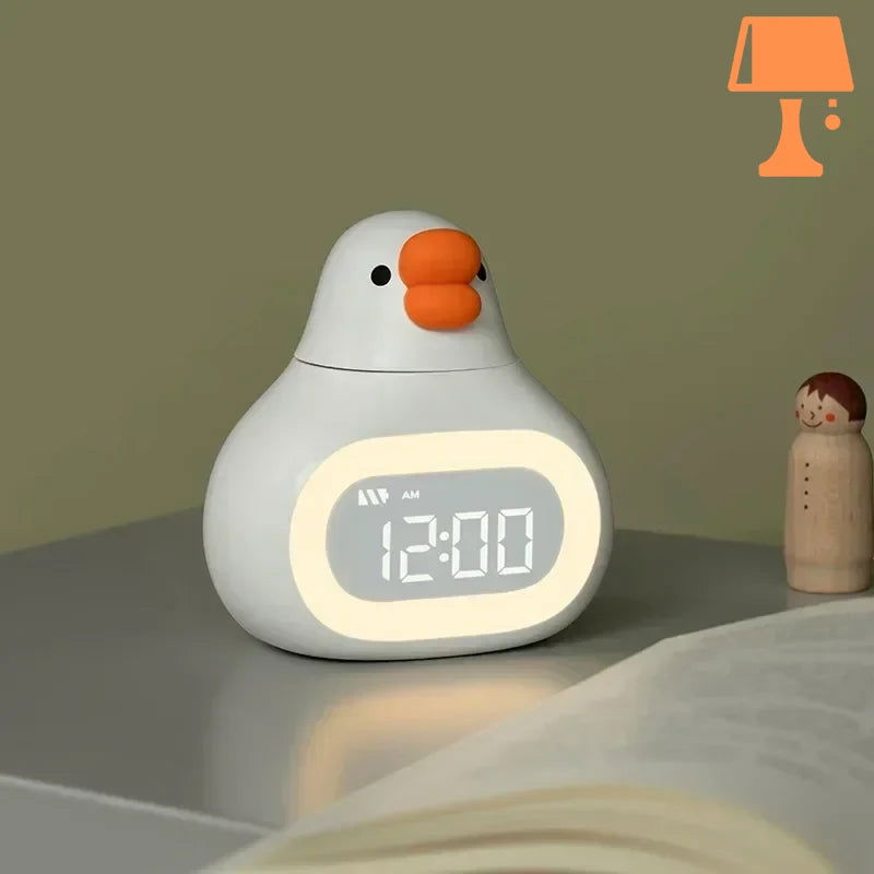 QuackTime – Réveil numérique d'oie séduisante pour un réveil joyeux