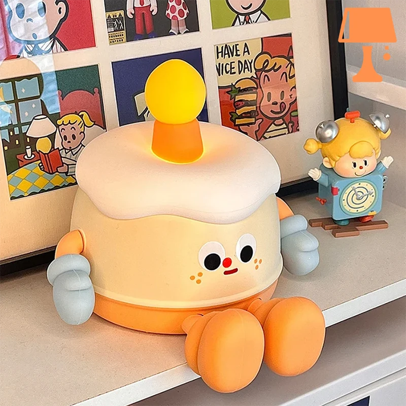 CakeGlow - Lampe en forme de gâteau avec bougie