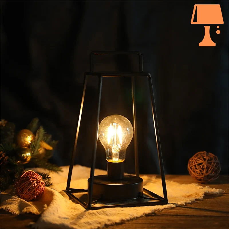 LumiFrame Lampe Géométrique – Design Moderne avec Ampoule LED Flottante