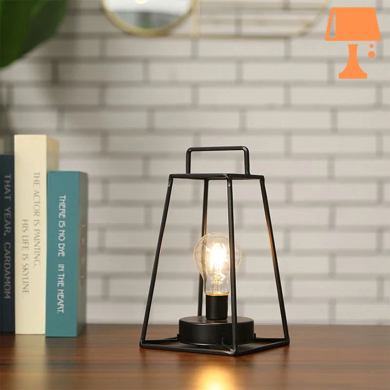 LumiFrame Lampe Géométrique – Design Moderne avec Ampoule LED Flottante