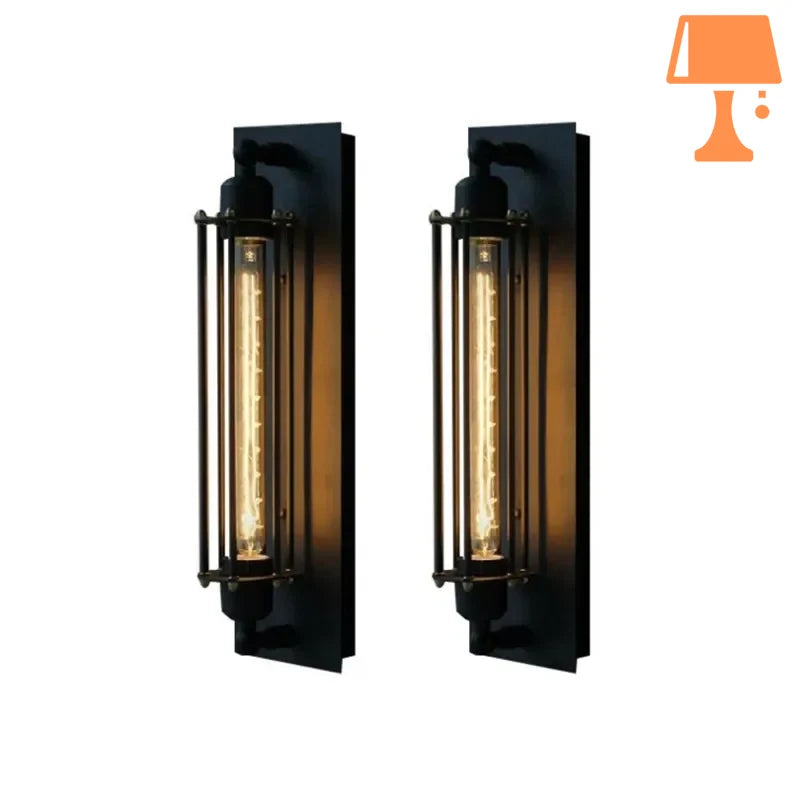 RetroGlow – Applique murale en verre industriel vintage