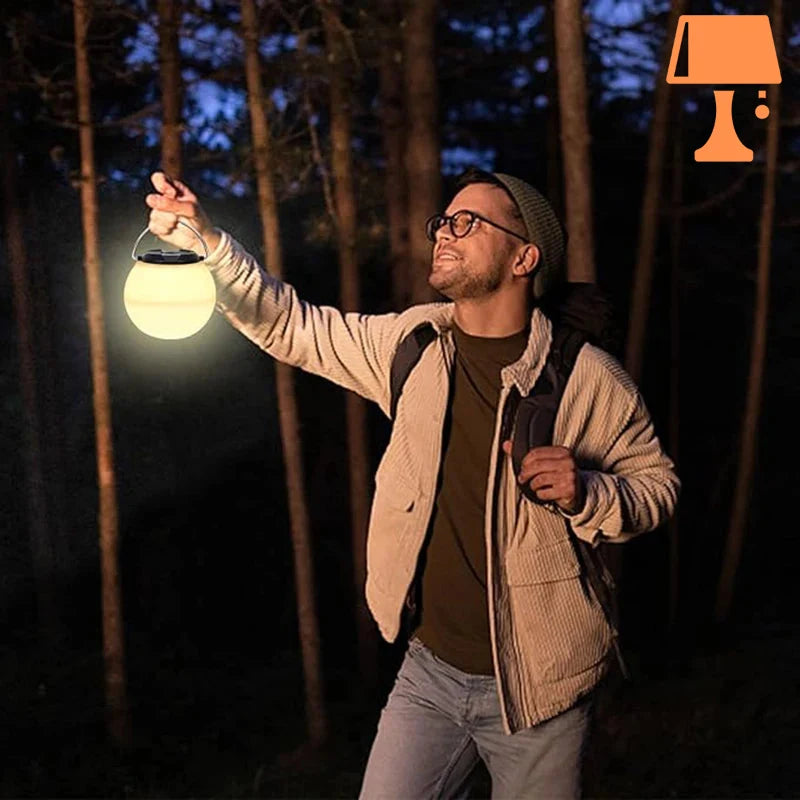 SolarGlow - Lampe solaire portable à main pour aventures en extérieur