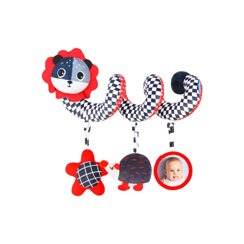 BabySpiral Comfort – Jouet d'activité doux pour siège auto et poussette