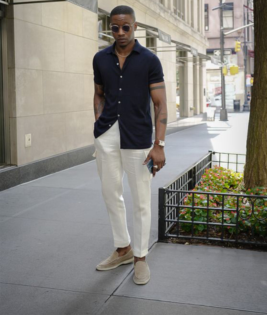 Luke - Mocassins pour hommes en cuir vintage