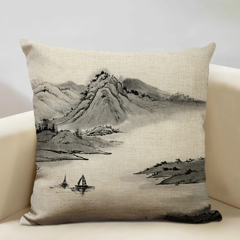 ZenScape - Coussins décoratifs d'inspiration japonaise