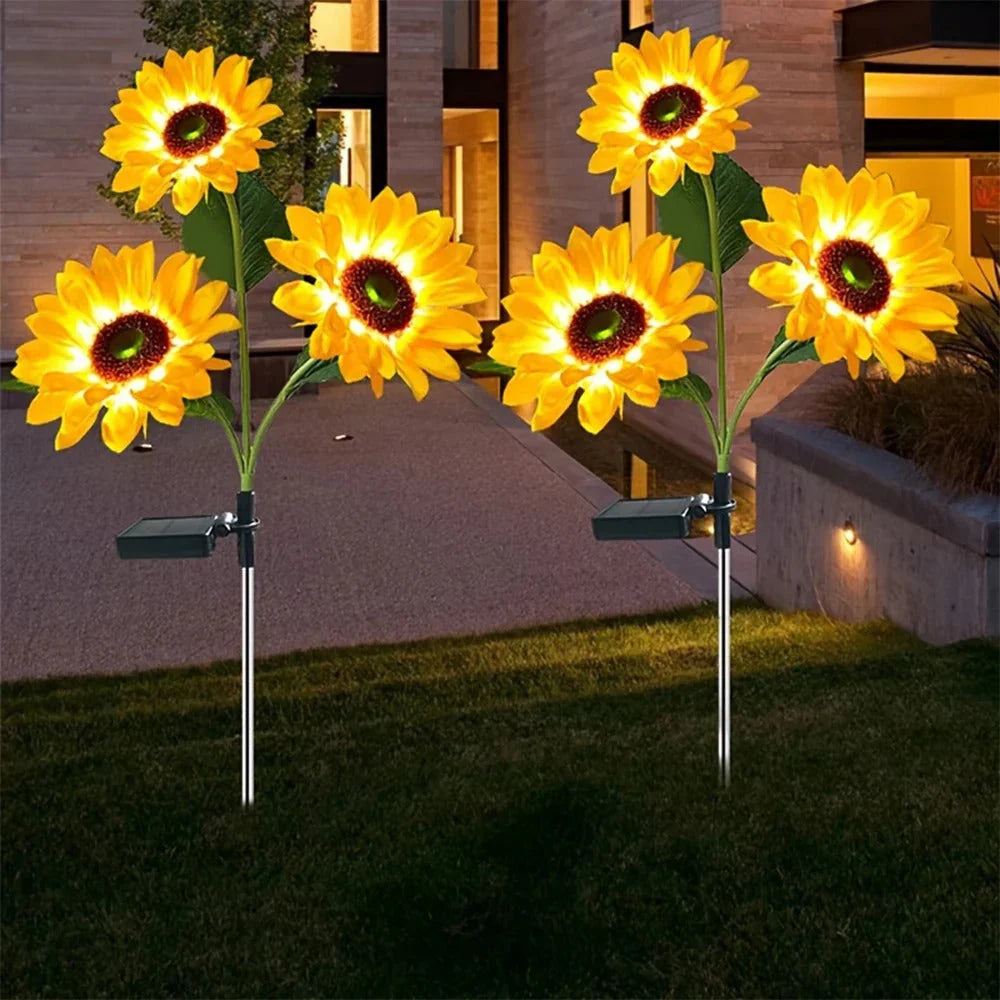 SunnyBloom - Lampes solaires de jardin tournesol