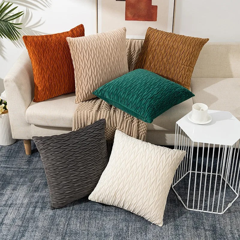 BeautyNest - Coussins décoratifs plissés pour un confort élégant