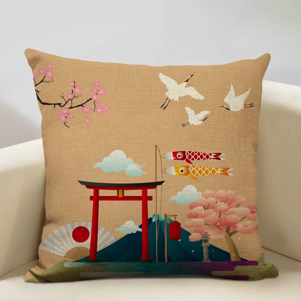 ZenScape - Coussins décoratifs d'inspiration japonaise