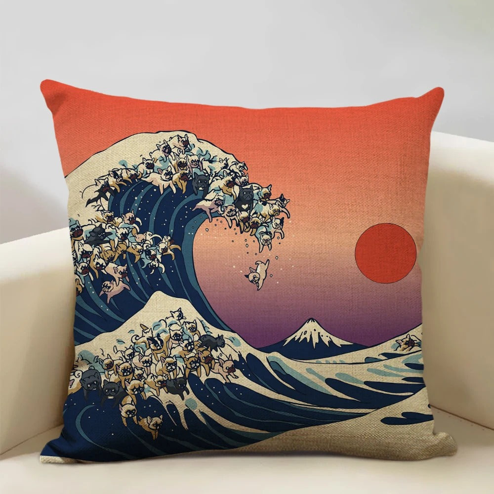 ZenScape - Coussins décoratifs d'inspiration japonaise