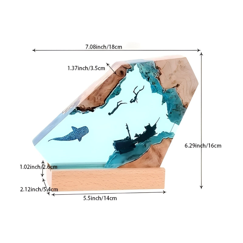 OceanGlow - une profondeur apaisante de la lumière de l'océan